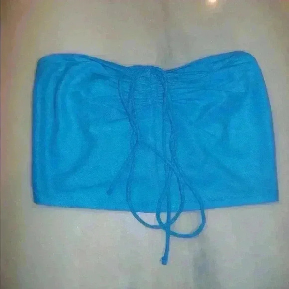 Zara blue strapless top - L - Picture 1 of 3